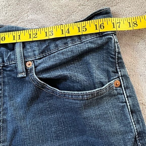 Levi's 505 Mens Size 34x32 Dark/Medium Wash Jeans Denim 5 Pocket Iconic Stretch - Picture 9 of 11
